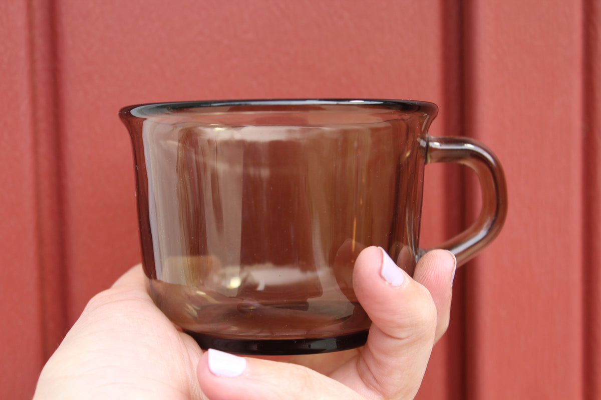 Set (4) Arcoroc Fume Mugs