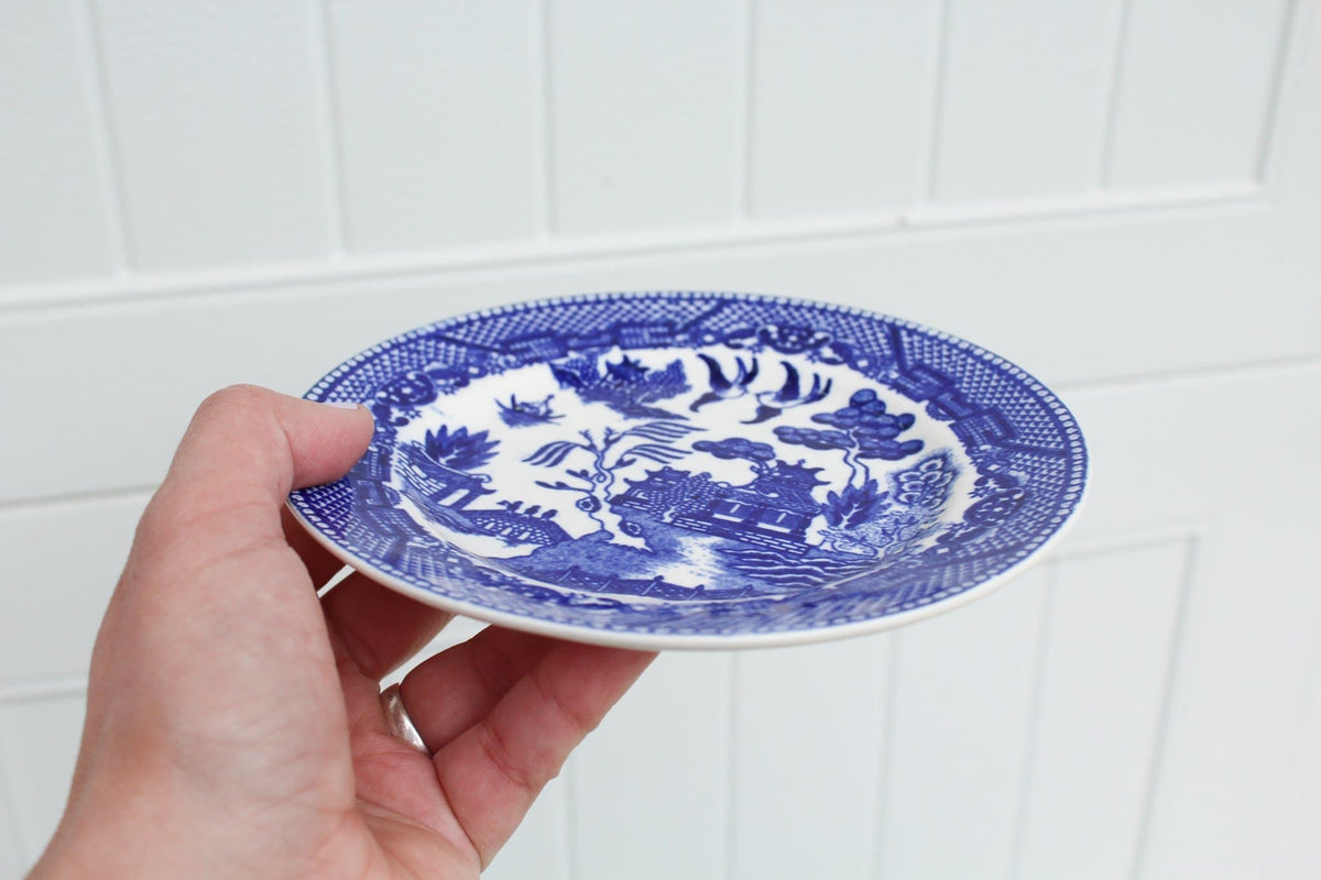 Chinese Bread & Butter Dish, "Willow Blue"