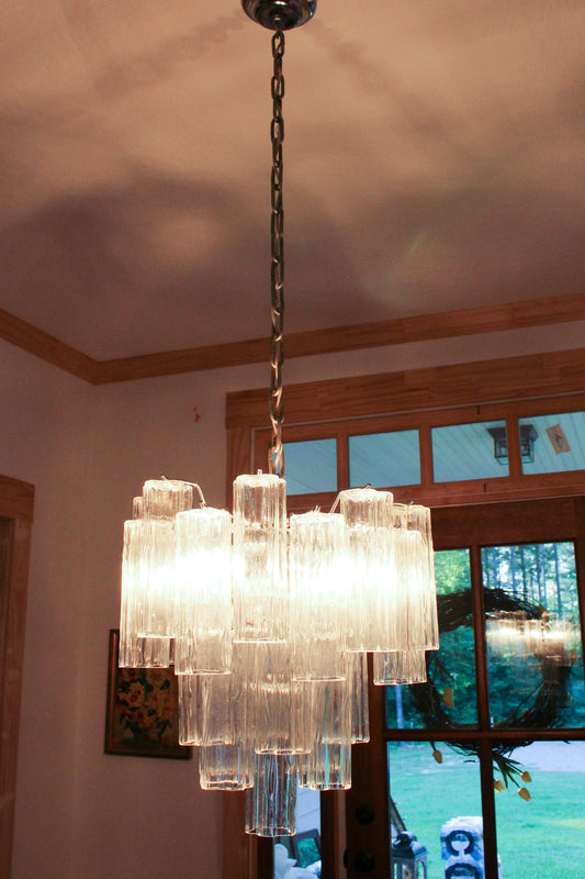 VTG Murano Venini Tronchi Chandelier