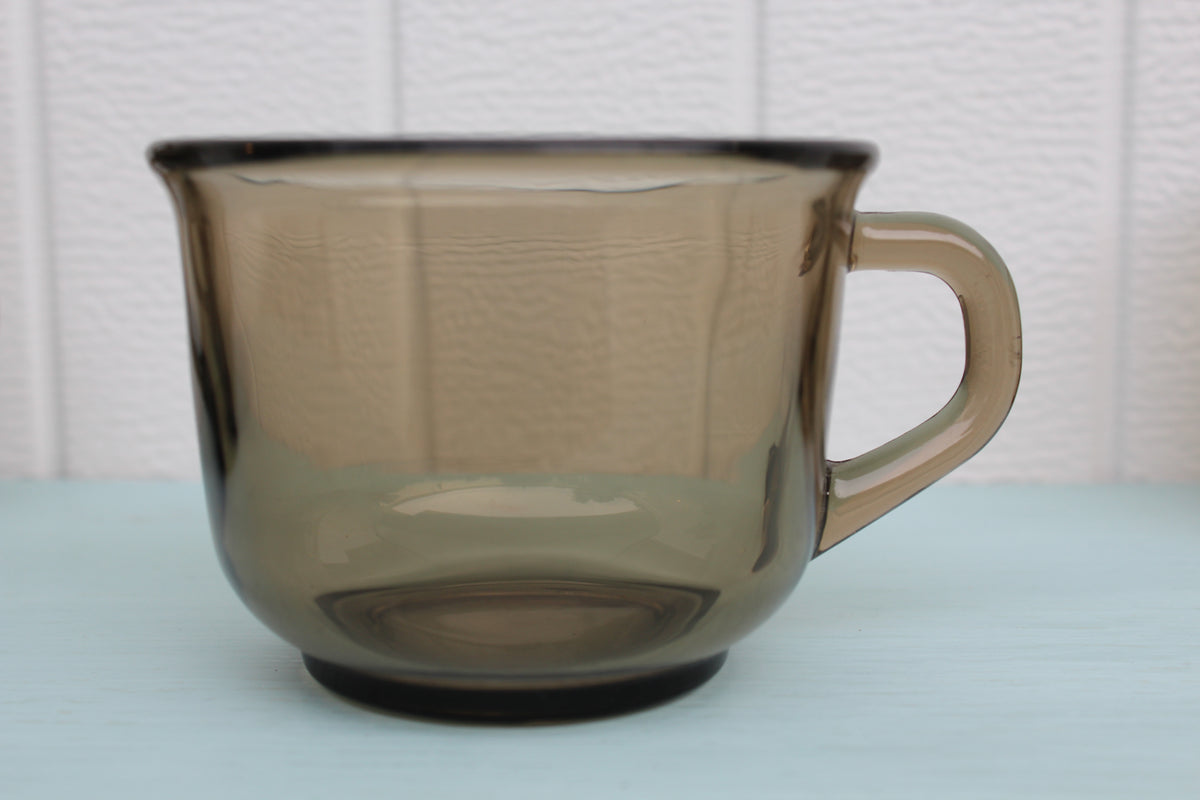 Set (4) Arcoroc Fume Mugs