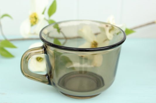 Set (4) Arcoroc Fume Mugs