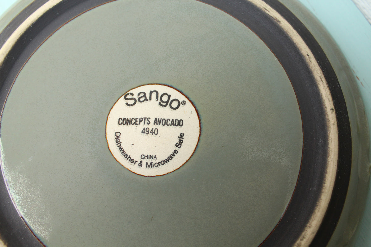 Set (6) Sango Concepts "Avocado" Salad Plates