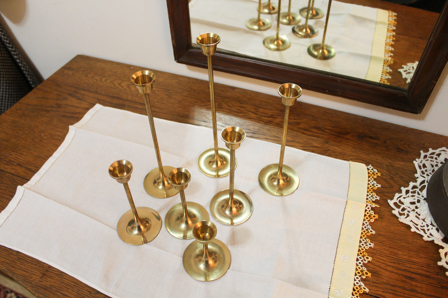 Vintage Tulip Candle Holders