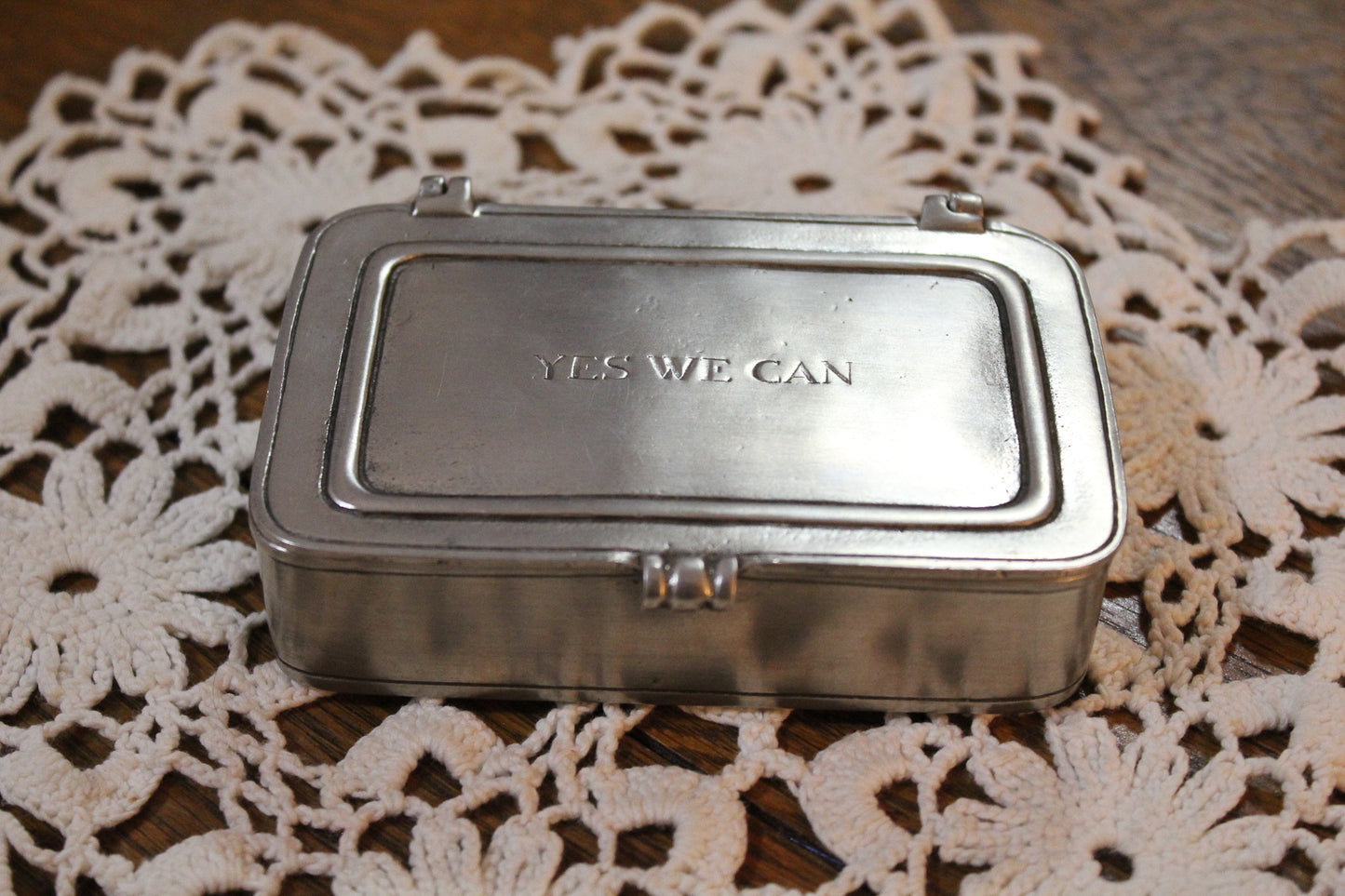 Vintage COSI TABELLINI Mid Century Italian Pewter Trinket Match Box
