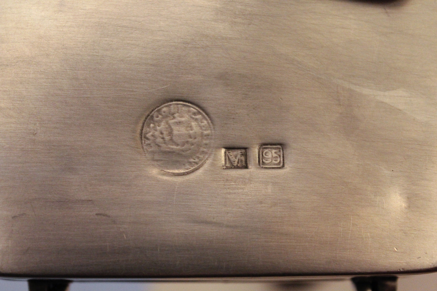Vintage COSI TABELLINI Mid Century Italian Pewter Trinket Match Box