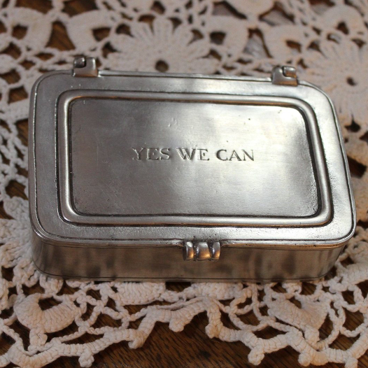 Vintage COSI TABELLINI Mid Century Italian Pewter Trinket Match Box