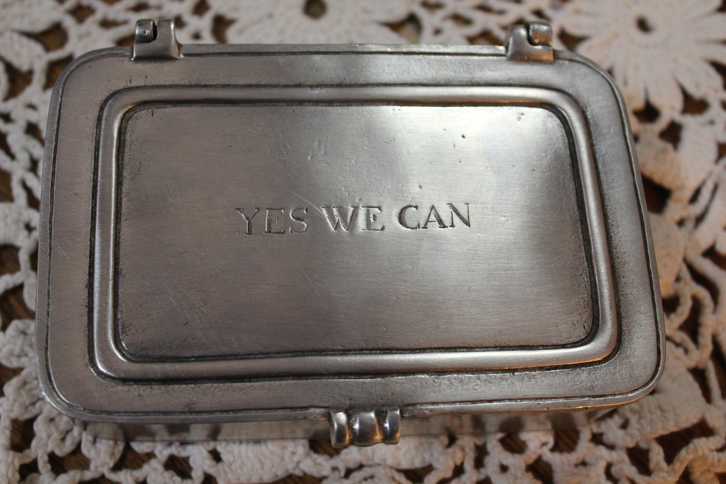 Vintage COSI TABELLINI Mid Century Italian Pewter Trinket Match Box