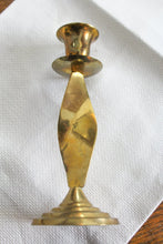 Load image into Gallery viewer, Mid Century Twisted Brass Candlesticks