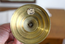 Load image into Gallery viewer, Mid Century Twisted Brass Candlesticks