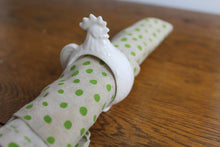Load image into Gallery viewer, 8 Vintage Bone China Rooster Napkin Rings