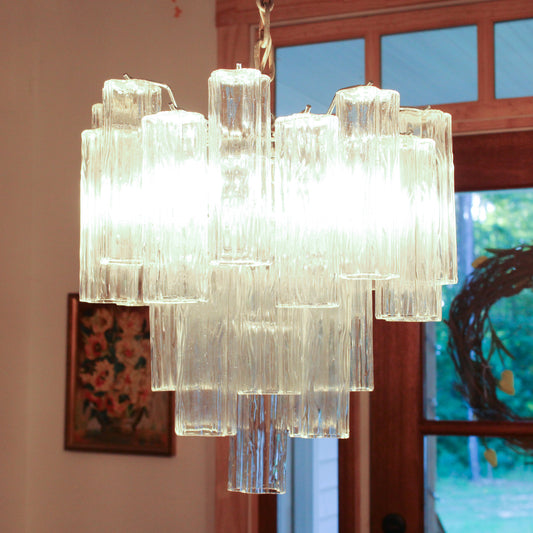 VTG Murano Venini Tronchi Chandelier