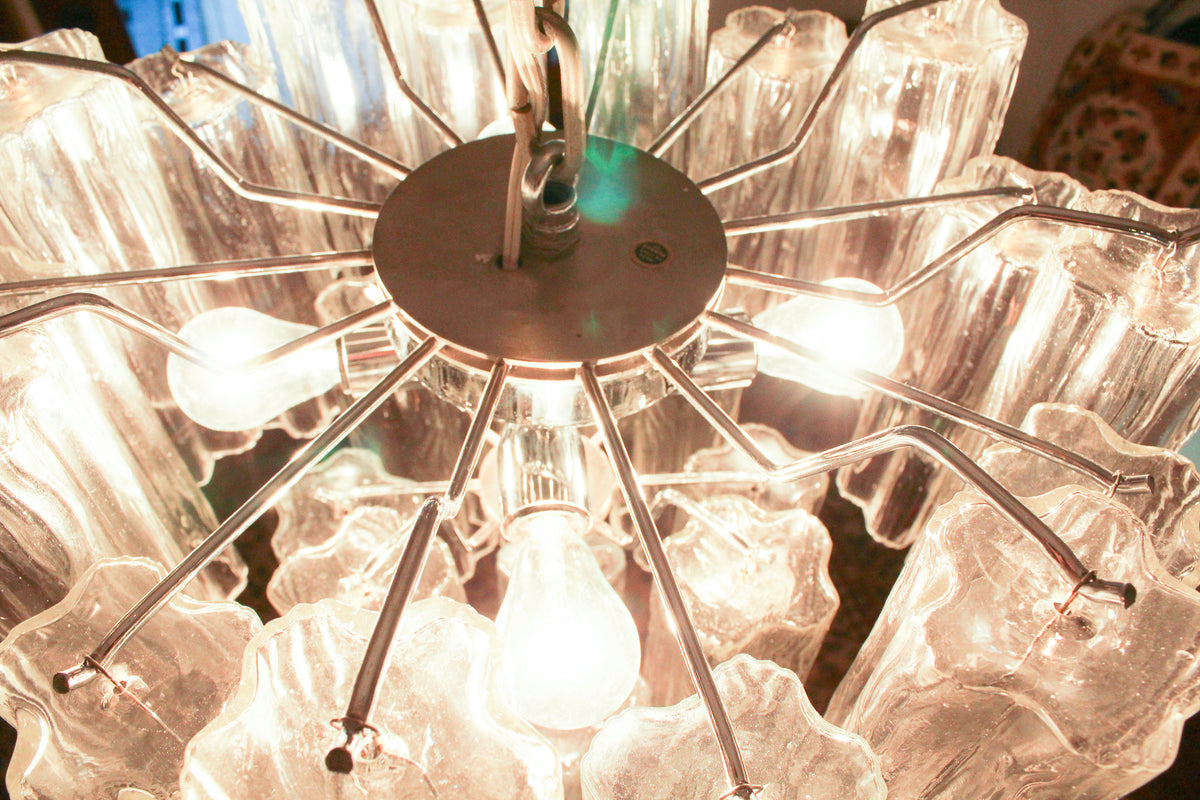 VTG Murano Venini Tronchi Chandelier