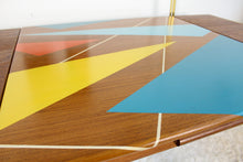 Load image into Gallery viewer, Mid Mod Draw Leaf Dining Set Hand Painted