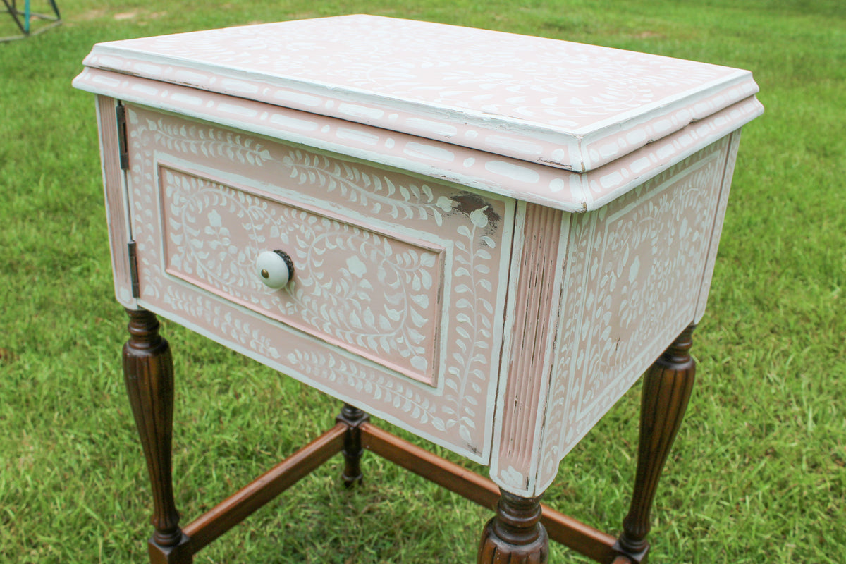 Bone Inlay Sidetable