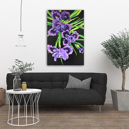 Large Oil Painting "Irises" 24x36"