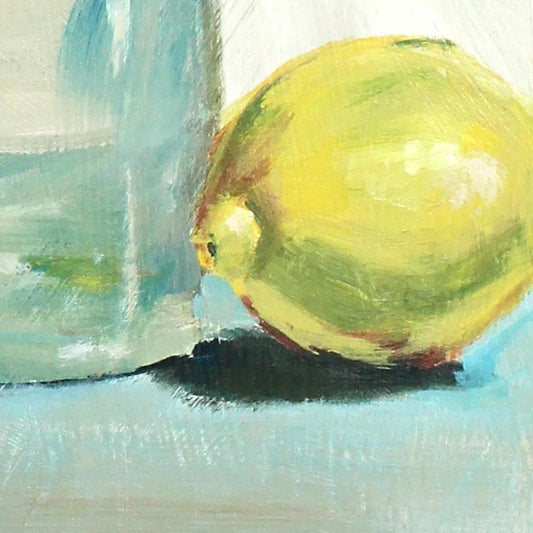 Painted Tray, "Lemon and Rosemary"