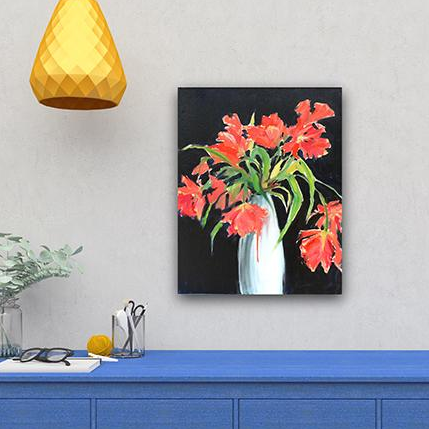 Oil Painting "Spent Tulips" 20 x 24
